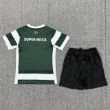 26-27 Sporting Lisbon Home Kids Soccer Jersey