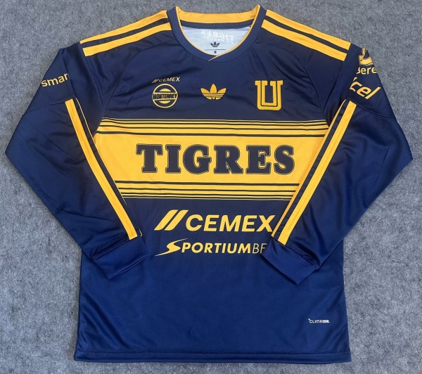 26-27 Tigres UANL Away Long Sleeve Fans Soccer Jersey (长袖)