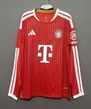 26-27 Bayern Home Embroidered Version Long Sleeve Fans Soccer Jersey (长袖)