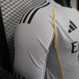 25-26 RMA Home Long Sleeve Player Version Soccer Jersey*长袖