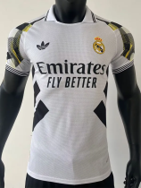 25-26 RMA White Special Edition Player Version Training Shirts 黄袖边