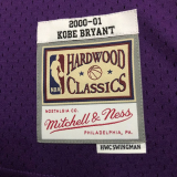 2001 LAKERS BRYANT #8 Purple Retro Top Quality Hot Pressing NBA Jersey