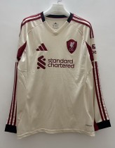 25-26 LIV Away Long Sleeve Fans Soccer Jersey 1:1 Thai Quality