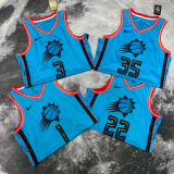 SUNS AYTON #22 Blue Top Quality Hot Pressing NBA Jersey