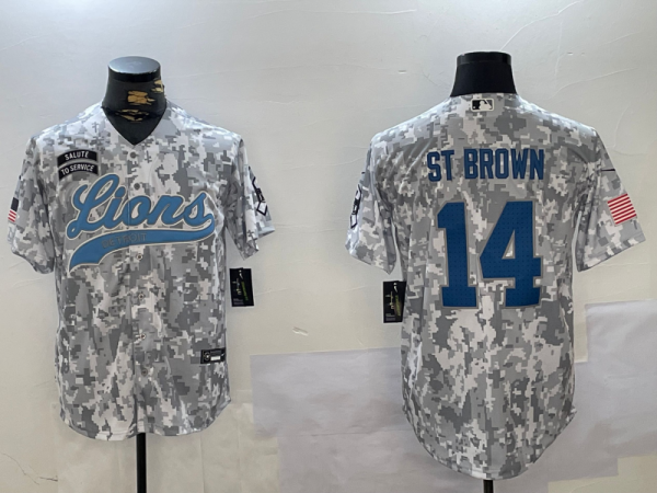 2024 NFL Lions New Pattern Jersey