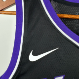 23-24 Kings LAVINE #8 Black Top Quality Hot Pressing NBA Jersey