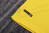 1998 Brazil Home Long sleeves Retro Kids Soccer Jersey