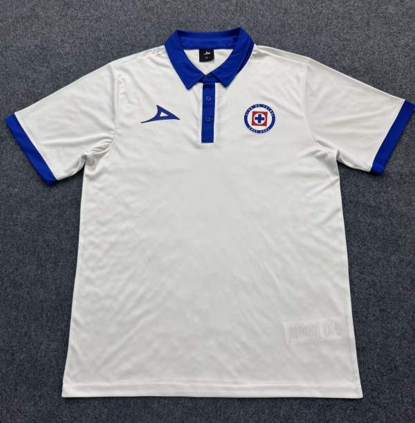 25-26 Cruz Azul White Polo Short Sleeve