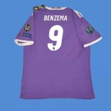 2016-2017 RMA Away Long Sleeve Retro Soccer Jersey
