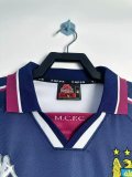 1997-1998 Man City Home Long Sleeve Retro Soccer Jersey (长袖)