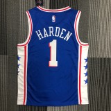 24-25 76ERS EMBIID #1 White City Edition Top Quality Hot Pressing NBA Jersey