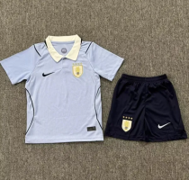 2026 World Cup Uruguay Home Kids Soccer Jersey