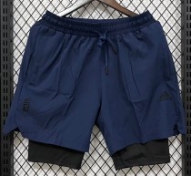2026 ON Dark blue Casual Double Layer Short Pants 2026 ON Dark blue Casual Double Layer Short Pants