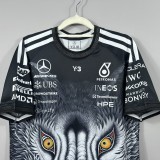 2026 F1 Benz New Pattern Short Sleeve Racing Suit