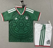 2026 World Cup Mexico Home Kids Soccer Jersey