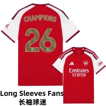 26-27 ARS Home Print CHAMPIONS # 26 Long Sleeves Fans Soccer Jersey (长袖)