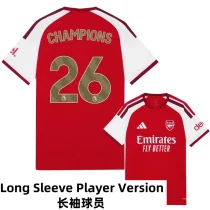 26-27 ARS Home CHAMPIONS # 26 Long Sleeve Player Version Soccer Jersey (长袖球员)
