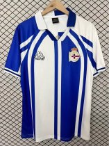 26-27 La Coruna White Blue Retro Version Fans Soccer Jersey 26-27 La Coruna White Blue Retro Version Fans Soccer Jersey