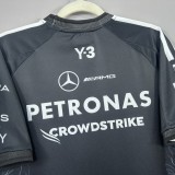 2026 F1 Benz New Pattern Short Sleeve Racing Suit