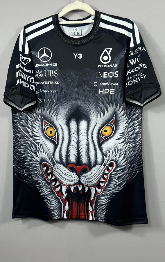 2026 F1 Benz New Pattern Short Sleeve Racing Suit