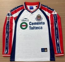 1999-2000 Chivas Away Long Sleeve Retro Soccer Jersey 1999-2000 Chivas Away Long Sleeve Retro Soccer Jersey