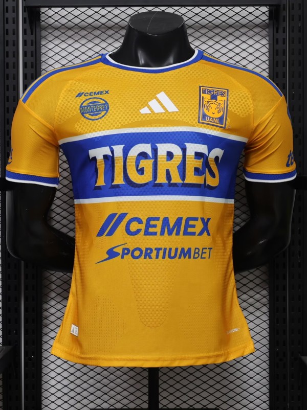 26-27 Tigres UANL Home Player Version Soccer Jersey