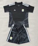 26-27 Aston Villa Black GoalKeeper Adult Suit