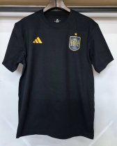 26-27 Spain Black High Quality Casual T-Shirt