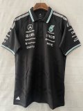 2026 F1 Benz New Pattern Short Sleeve Racing Suit*有领
