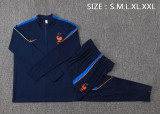 26-27 France High Quality Half Pull Tracksuit