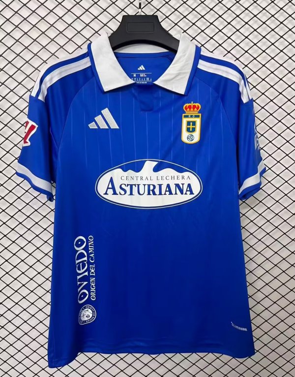 26-27 Real Oviedo Home Fans Soccer Jersey