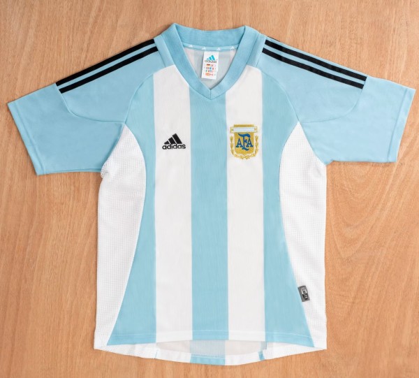 2002 Argentina Away Retro Soccer Jersey