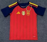 2026 World Cup Spain Home Fans Soccer Jersey (With 2 Star)*两颗星