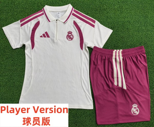 26-27 RMA High Quality Player Version Half Pull Training Short Suit (球员套装)