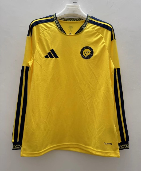 26-27 AL-Nassr Home Leaked Edition Long Sleeve Fans Soccer Jersey (长袖)