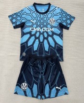 26-27 Marseille Blue GoalKeeper Kids Soccer Jersey