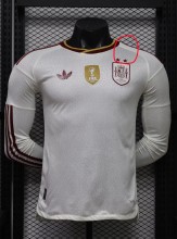 2026 World Cup Spain Away Long Sleeve Player Version Soccer Jersey (With 2 Star)*两颗星*长袖球员