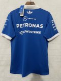 2026 F1 Benz New Pattern Short Sleeve Racing Suit*有领