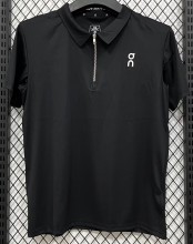 2026 ON Black High Quality Half Pull T-Shirt