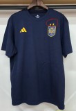 26-27 Spain Blue High Quality Casual T-Shirt(With 2 Star)*两颗星