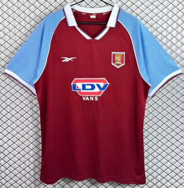 1998-1999 Aston Villa Home Retro Soccer Jersey