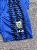 1994 Argentina Away Long sleeves Retro Kids Soccer Jersey