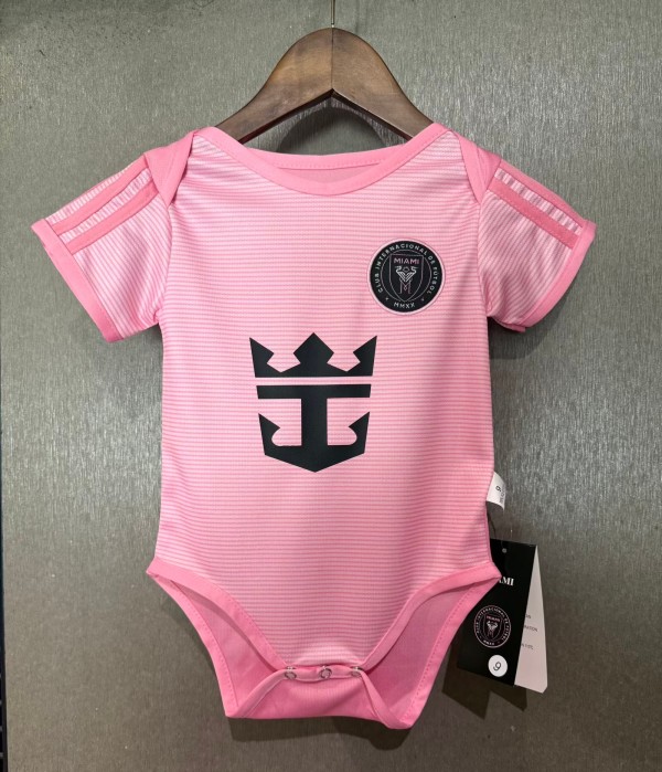 26-27 Inter Miami Home Baby Infant Crawl Suit