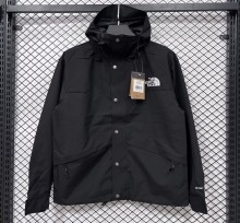 2026 TNF Black New Pattern Embroidered Windbreaker