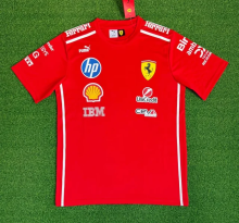 2026 Ferrari New Pattern Heat Transfer Printing Short Sleeve Racing Suit