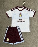 26-27 Aston Villa Third Kids Soccer Jersey*带广告