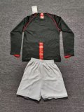 2007-2008 Man Utd Away Long sleeves Retro Kids Soccer Jersey
