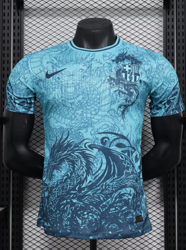 25-26 BAR Blue Special Edition Player Version Soccer Jersey