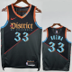 23-24 Wizards KUZMA #33 Black City Edition Top Quality Hot Pressing NBA Jersey
