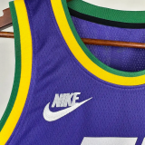 23-24 JAZZ MITCHELL #45 purple Top Quality Top Quality Hot Pressing NBA Jersey (Retro Logo)